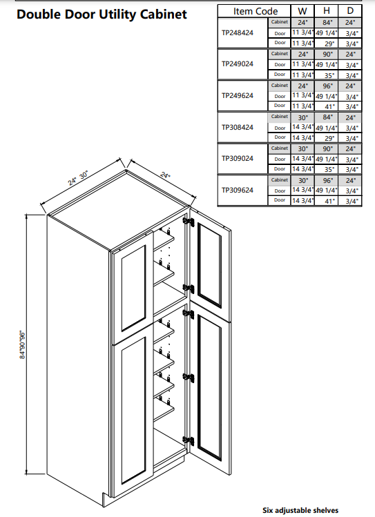 Tall Pantry TP249024