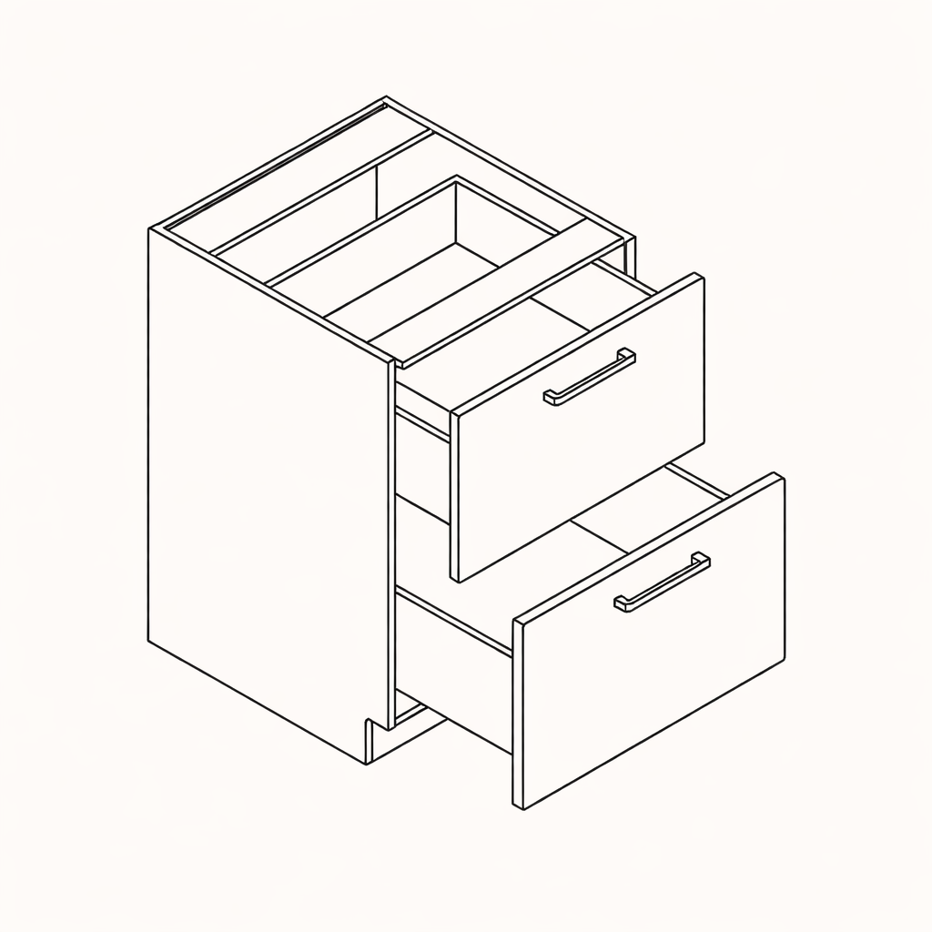 Vanity Drawer Base V2DB24