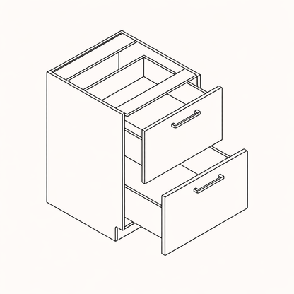 Vanity Drawer Base V2DB15