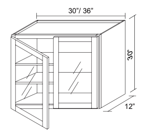 Wall Glass Door GDW3030