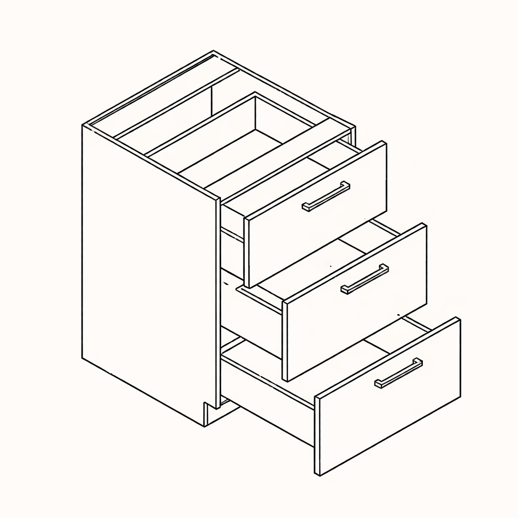 Vanity Drawer Base V3DB24