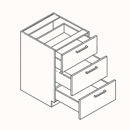 Vanity Drawer Base V3DB24