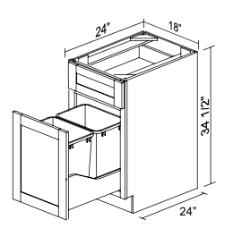 Base Trashcan BWB18