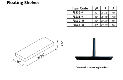 Floating Shelf S30-W