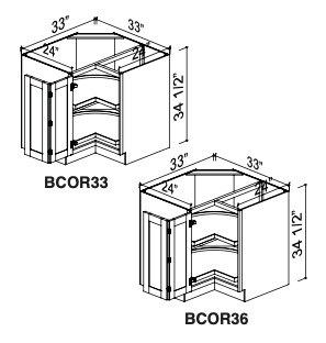 Lazy Susan BCOR33L/R