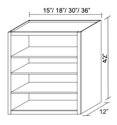 Wall Open Cabinet WOC1842