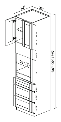 Tall Oven Cabinet OC3384