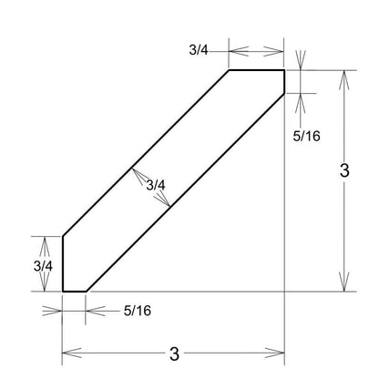 Angle Crown Moulding ACM8