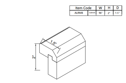 Moldura de riel ligero Shaker ALRM8