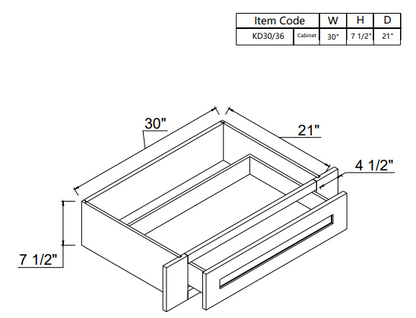 Knee Drawer KD30/36