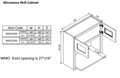 Wall Microwave WMO3036