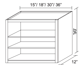 Open Corner Cabinet WOCD2430