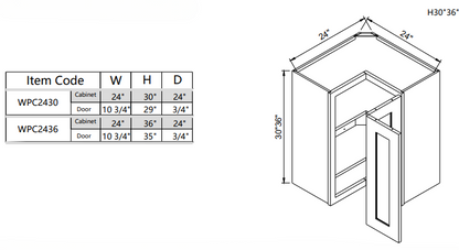 Wall Square Corner WPC2430
