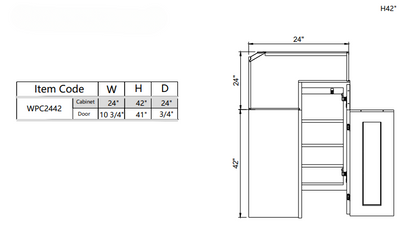 Wall Square Corner WPC2442
