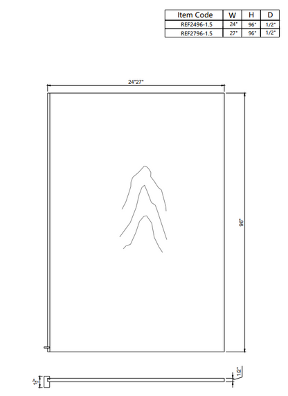 Decorative Panel 1.5" Return REF2796-1.5