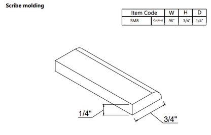 Scribe Moulding  SM8
