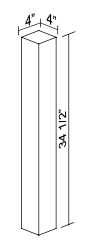 Square Decorative Post SDP34