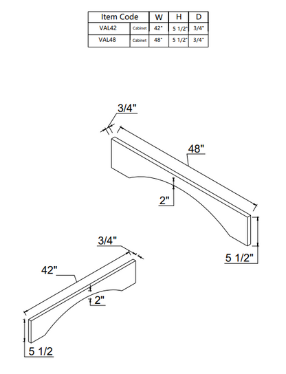 Valancha arqueada VAL42