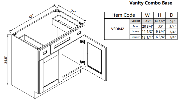 Vanity VSDB42