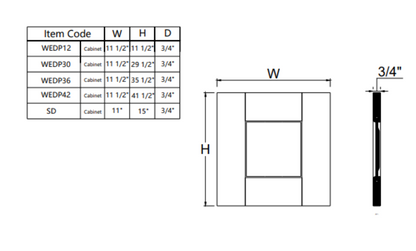 Wall End Decorative Panel WEDP36